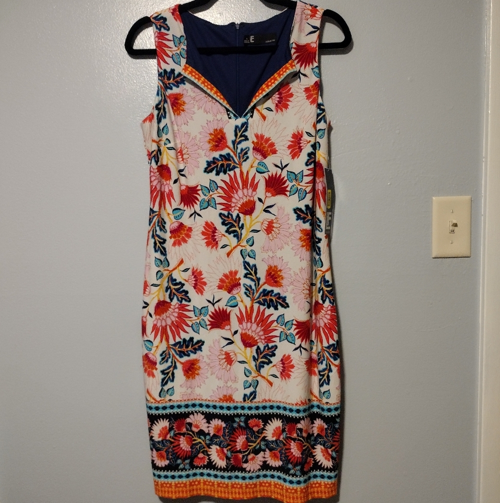 Leslie Fay Midi Sleeveless Dress